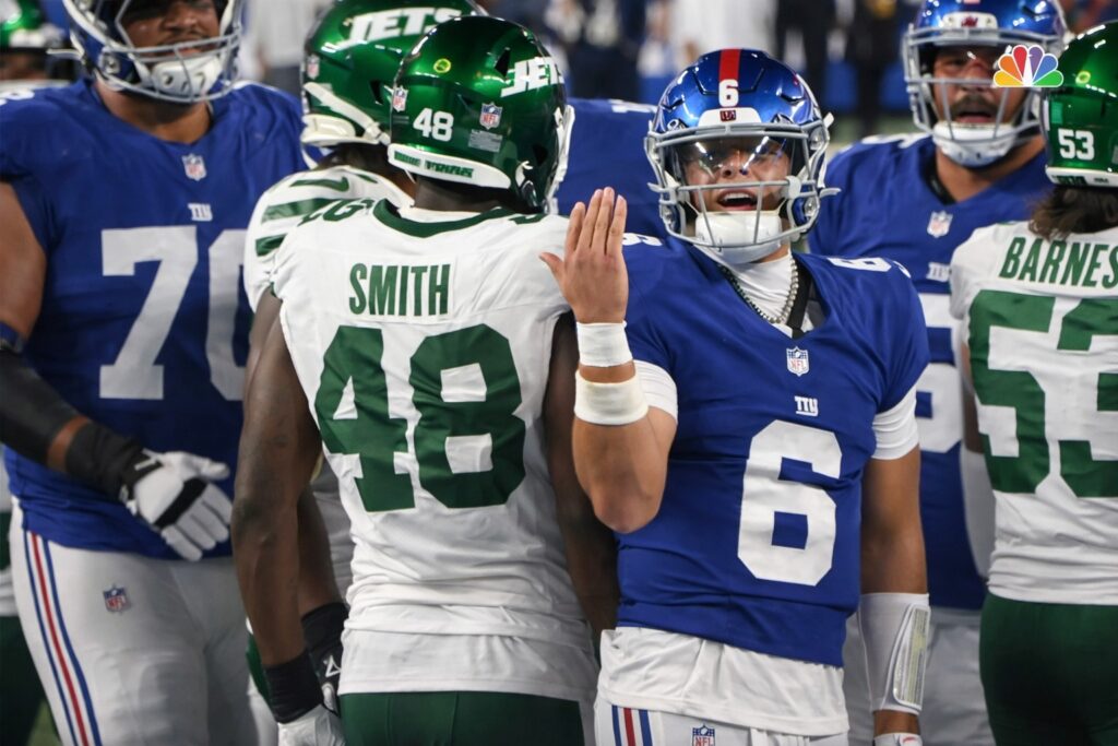 giants vs jets- on-field showdown