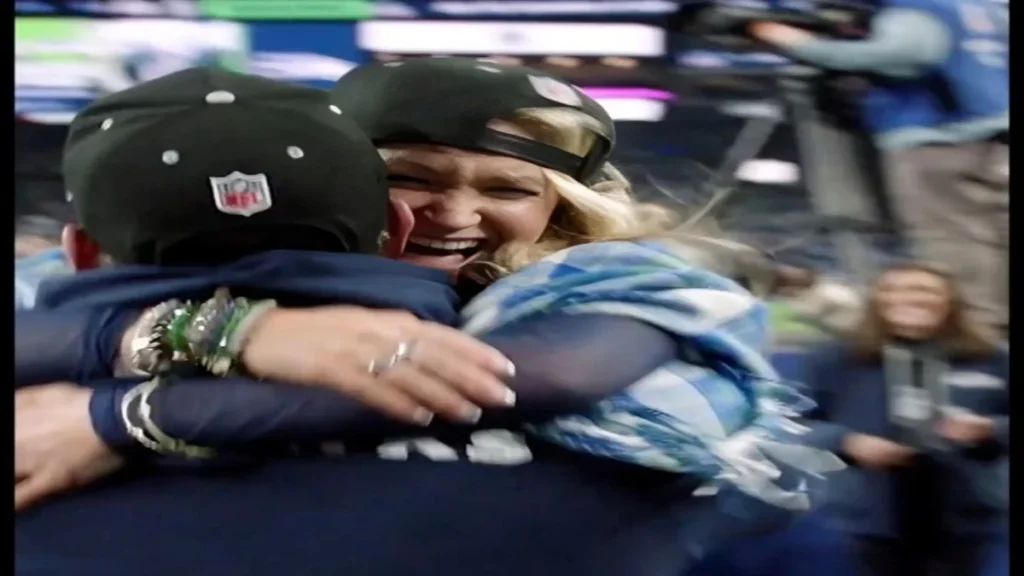 mike macdonald, seahawks punch super bowl ticket; wife’s emotional sideline moment goes viral