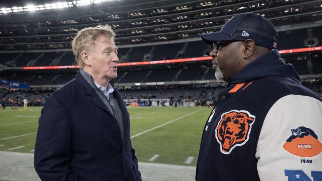 post-game conversation in the stands