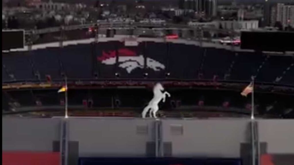 twilight over empower field at mile high