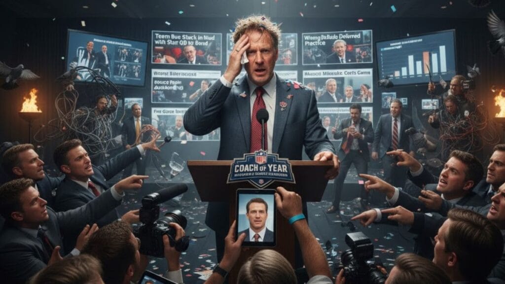 chaotic masterclass in crisis management - Image generated by AI for representational purposes.