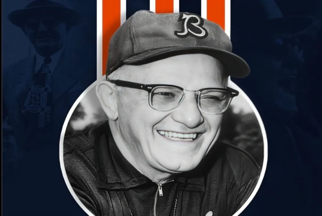chicago bears george halas birthday tribute graphic