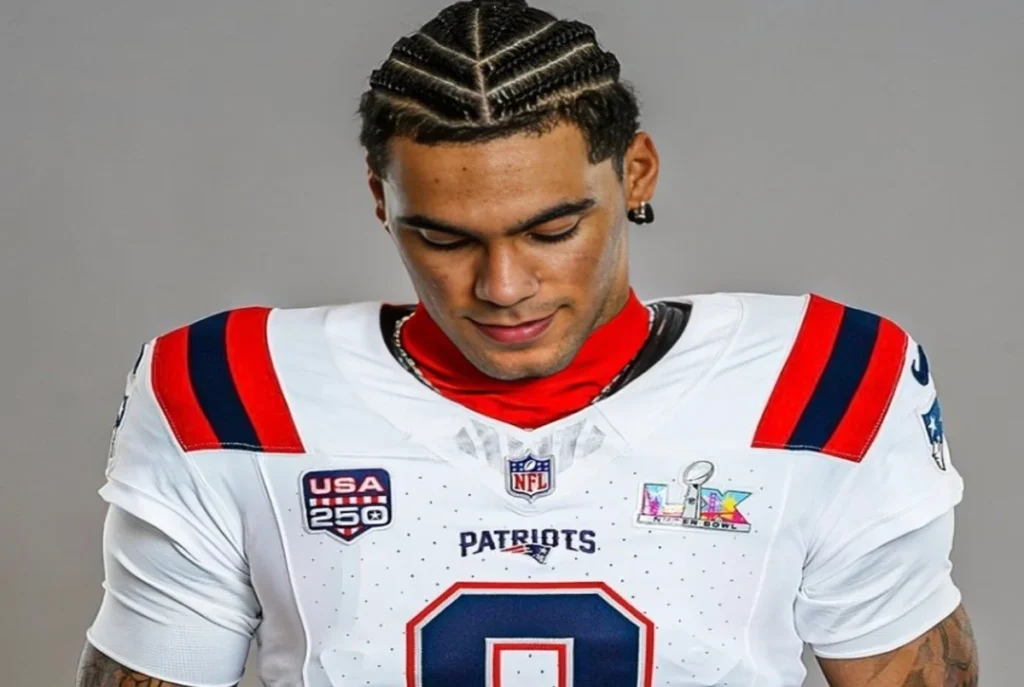 christian gonzalez- patriots star eyes ring no. 7 at super bowl lx