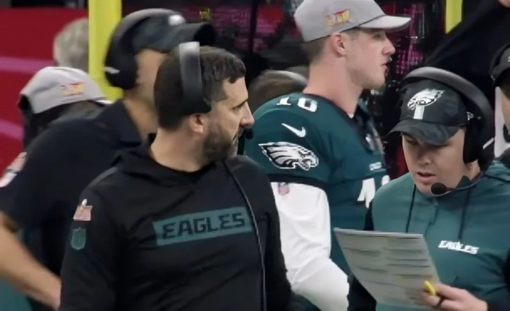 eagles mic’d up- sirianni’s “it’s over” call before sb 59 dagger