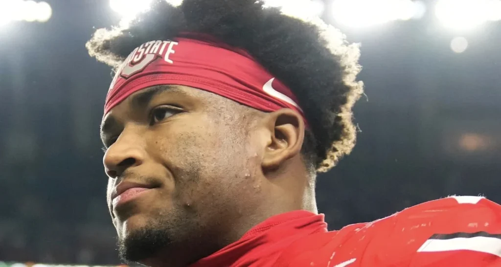 ohio state buckeyes defensive back caleb downs leaves