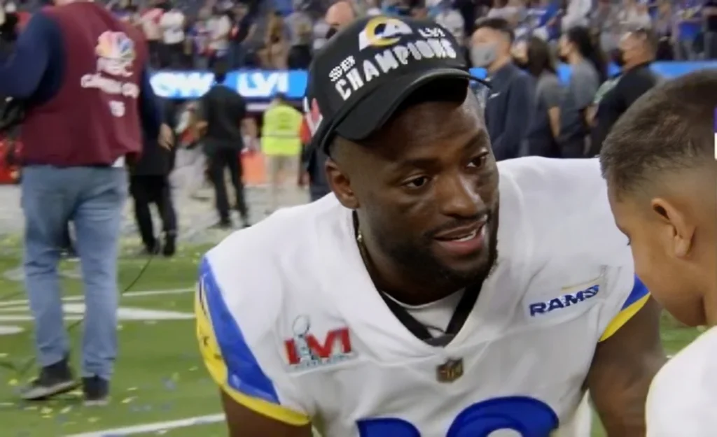 van jefferson’s baby panic is still the super bowl’s