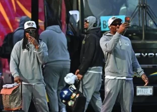 he seattle seahawks arrive at san jose mineta international airport in san jose, calif