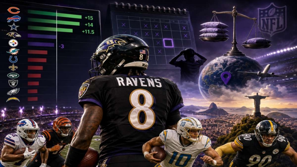 2026 NFL Schedule Rest Differential Puts Bears on Easy Street While Ravens Fight an Uphill Climb